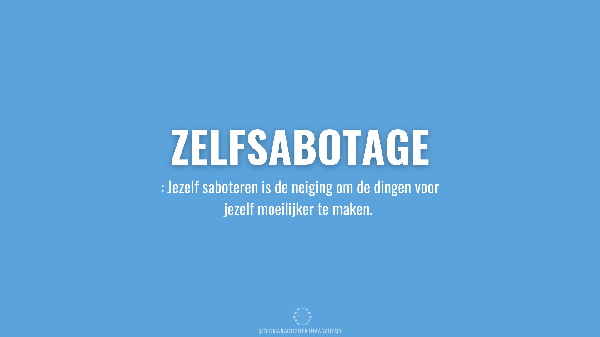 Zelfsabotage